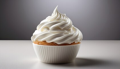 whipped cream white minimalist appearance