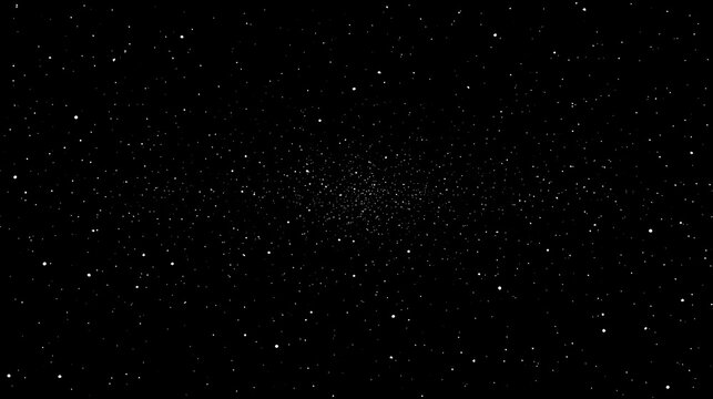 A black background speckled with tiny white points.