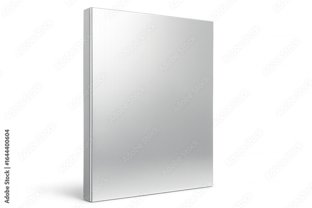 Poster square mirror with metal frame casting a shadow on a transparent background, ideal for interior desi