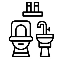 Bathroom Hygiene Reminder Icon