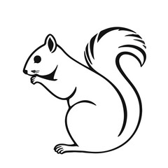 Black Squirrel Animal Icon