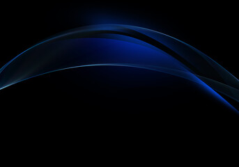 Abstract background waves. Black an blue abstract background