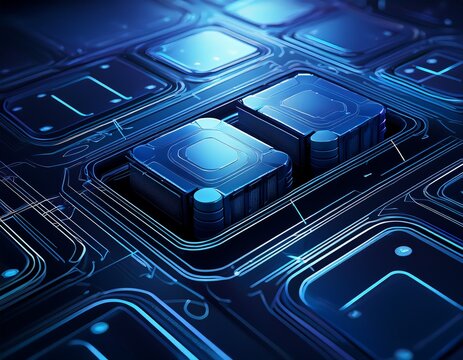 dark blue lfp battery cells in a grid pattern on dark surface