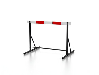 Athletics hurdle isolated on white background - 3d render 
