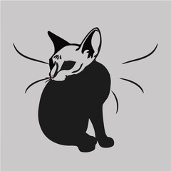 Black Sphynx Animal © Waleed