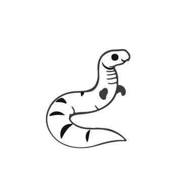 Black Slow Worm