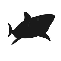 Fototapeta premium Black Shark Emblem