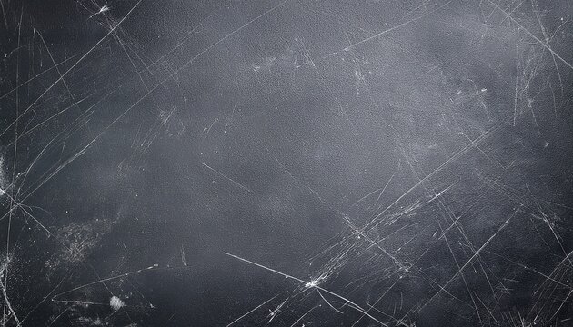 a dark gray background with white scratches and dust