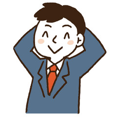 制服を着た学生表情