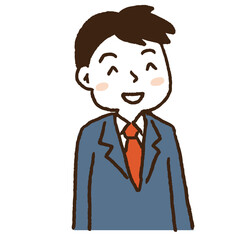 制服を着た学生表情