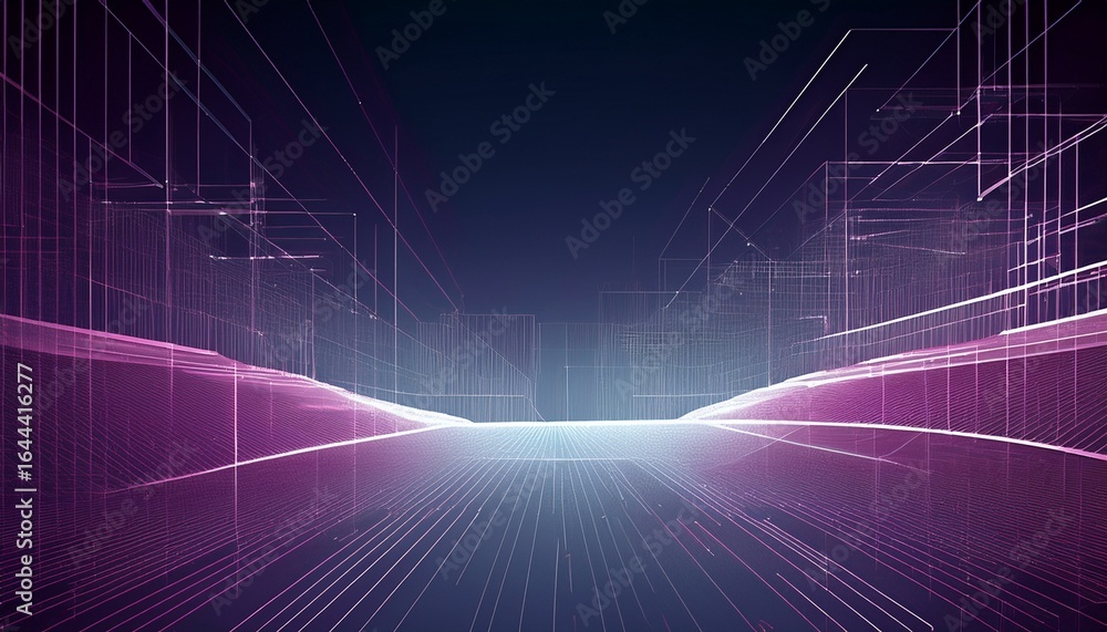 Aufkleber modern digital abstract 3d background can be used in the description of network abilities technologi