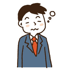 制服を着た学生表情