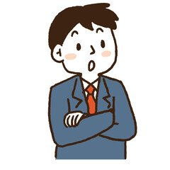 制服を着た学生表情