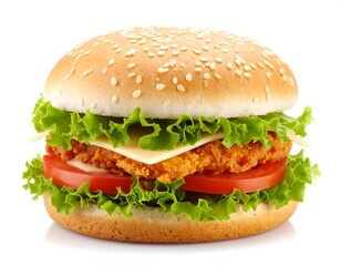 Close-up of a tasty hamburger