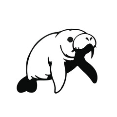 Black Manatee Animal