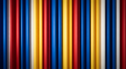 Obraz premium Abstract background featuring vibrant vertical stripes of red blue yellow and white