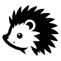 Cute hedgehog silhouette © Breck