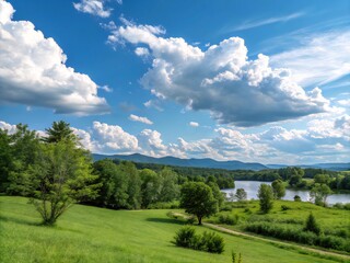 Obraz premium landscape with blue sky