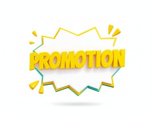 Fototapeta premium Bright and Eye-Catching Promotion Banner with Yellow and Blue Elements