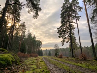 Obraz premium morning in the forest