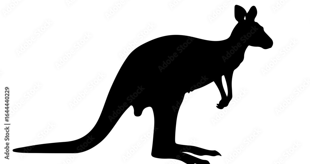 Aufkleber object download high resolution kangaroo silhouette vector image for free use in graphic design proj