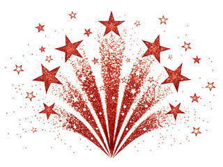 red star on a red background