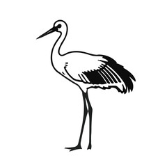 Whooping Crane – Black