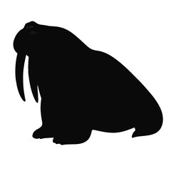 Black Walrus with White Accents