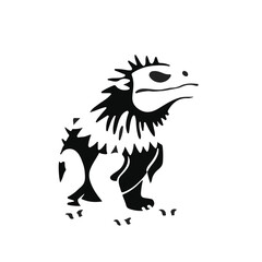 Black Uromastyx Illustration