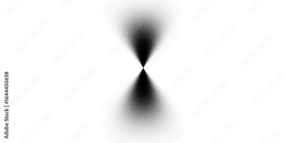 Poster abstract hourglass shape with dark gradient on transparent background a symbolic representation of t