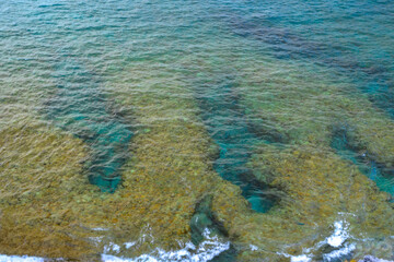 沖縄県辺戸岬　サンゴ台地とサンゴ礁