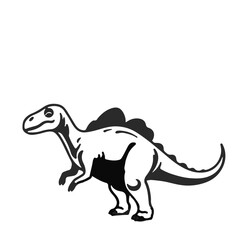 Therizinosaurus Black Animal