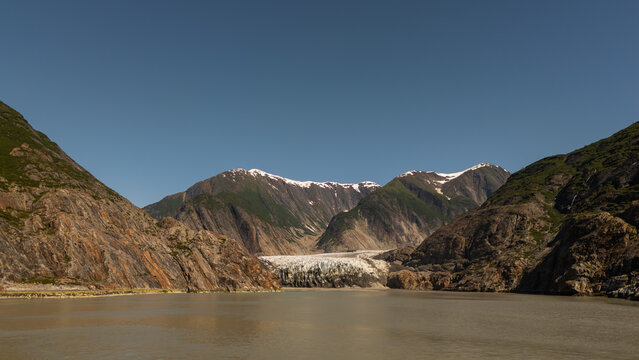 Glacier in a bay of Alaska