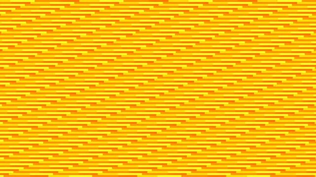 Diagonal lines of alternating shades of yellow and orange create a textured, repeating pattern.