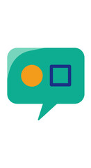 Colorful Speech Bubble Icon