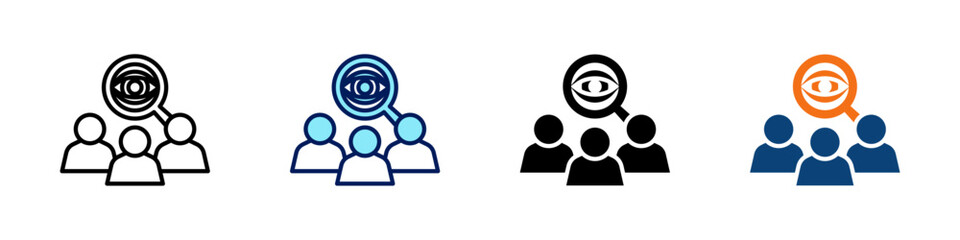 Transparent Leadership All In One Icon Multi Styles Vector Set