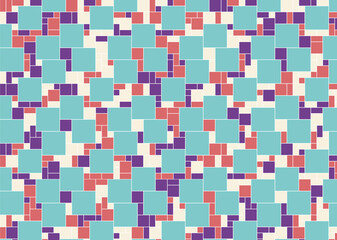 幾何学的なタイル模様 背景