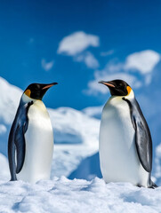 Fototapeta premium Emperor Penguins in Antarctica