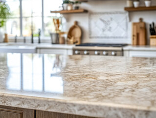 Table Top And Blur Interior of The Background