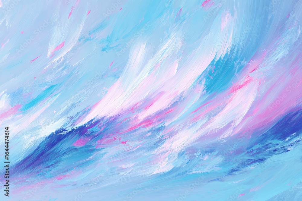 Poster a pastel color palette is utilized to create an abstract background with a distinctive painterly tex