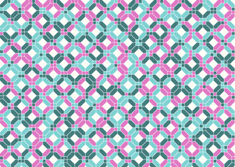 Fototapeta premium 幾何学的なタイル模様 背景