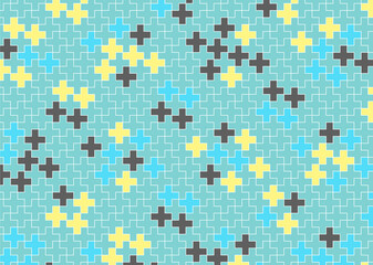 幾何学的なタイル模様 背景