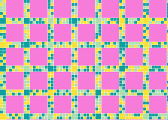 幾何学的なタイル模様 背景