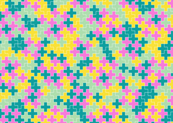 幾何学的なタイル模様 背景