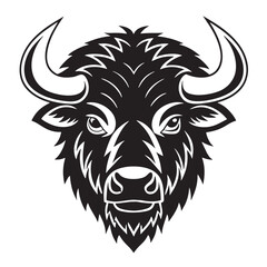 Obraz premium Buffalo Head Vector Design