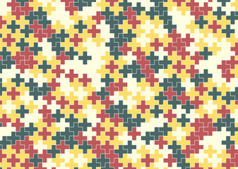 幾何学的なタイル模様 背景