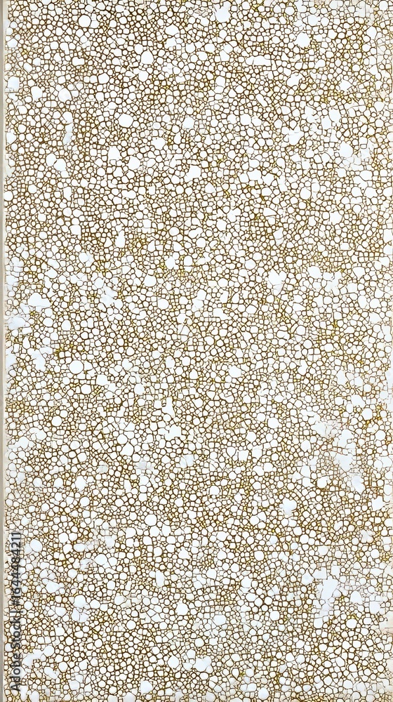 Poster this abstract watercolor design showcases golden circles and soft pastel forms, blending together in