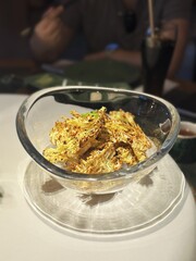 Close-Up of Fried Cauliflower in Bowl