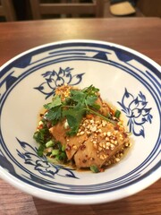 Close-Up of Sichuan Spicy Chicken Dish