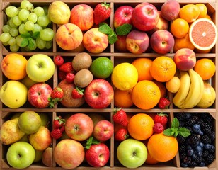 Various kinds of fruit